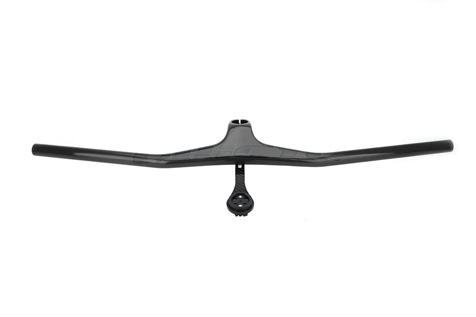 Ullicyc 2019MTB Bicycle Riser-17 degree One-shaped Integrated Handlebar With Stem 3K Black Gloss or Matte Carbon bike Handlebar