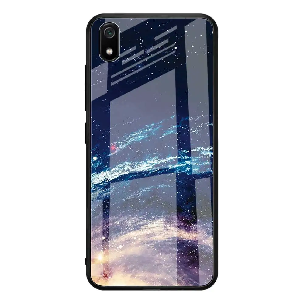 15 Чехол с рисунком для Xiao mi Red mi 7A 7 A, чехол, стеклянный чехол с узором для Xiao mi 7A Red mi 7A, милый глянцевый чехол с цветочным рисунком - Цвет: 15