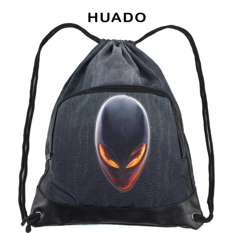 Новый дизайн Горячая продажа унисекс с животным принтом DIY рюкзак на шнурке для