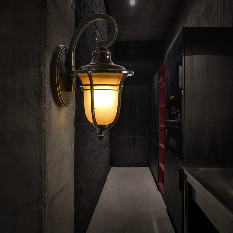 Винтажный Железный СТЕКЛЯННЫЙ КОФЕЙНЫЙ коридор в европейском и американском