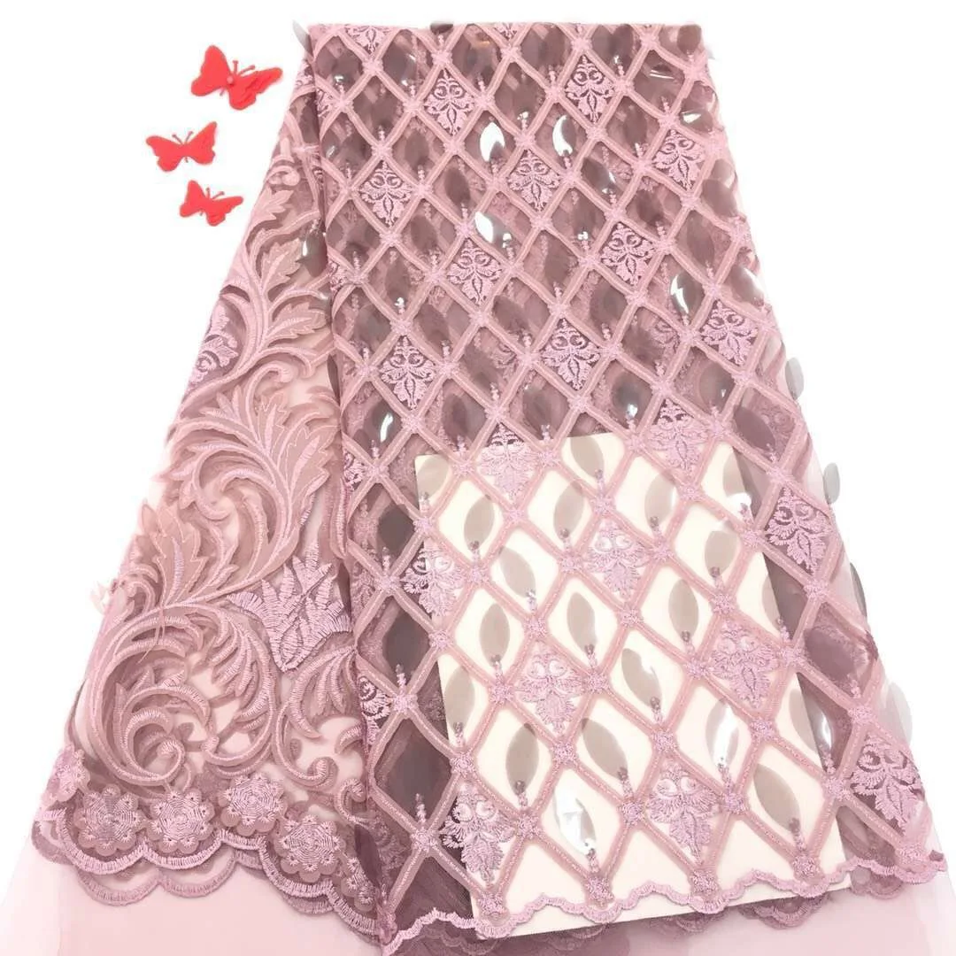 Высокое качество африканская кружевная ткань химическое кружево