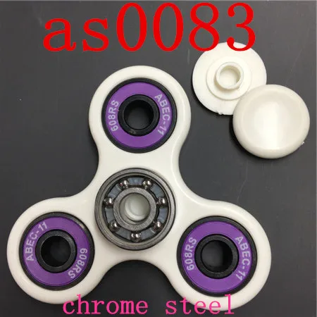 1 pc Gcr15 Purple 1 шт., белая рамка, Спиннер-Спиннер, пластик ABS, три-Спиннер для детей, взрослых, кончик пальца, спиральные игрушки с гироскопом, тревога, снятие стресса, EDC подарок - Цвет: 1 pc Gcr15 Purple