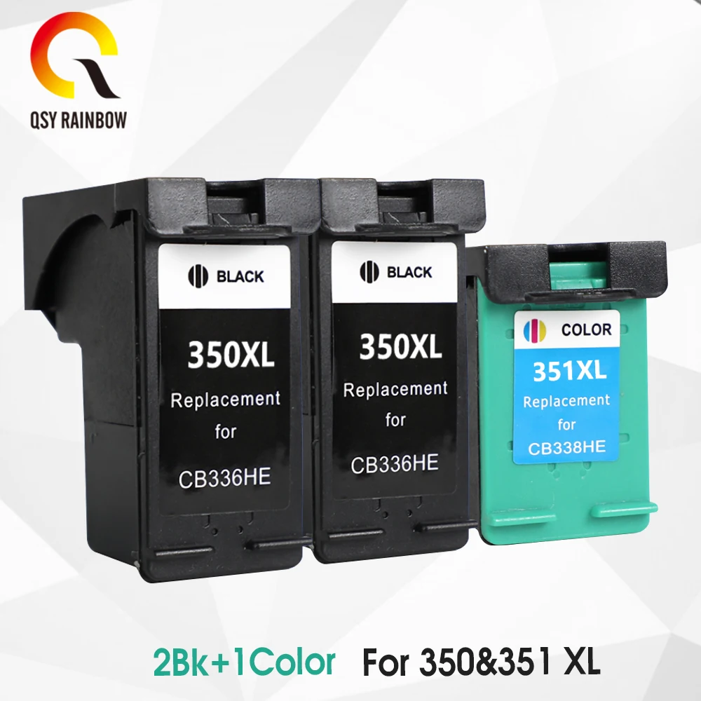 Сменный чернильный картридж QSYRAINBOW 350XL 351XL для HP 350 351 используется D4200 D4260 D4263 D4360 J5730