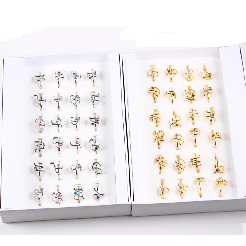 Элегантные регулируемые кольца для мамы папы сестры Серебряного и золотого