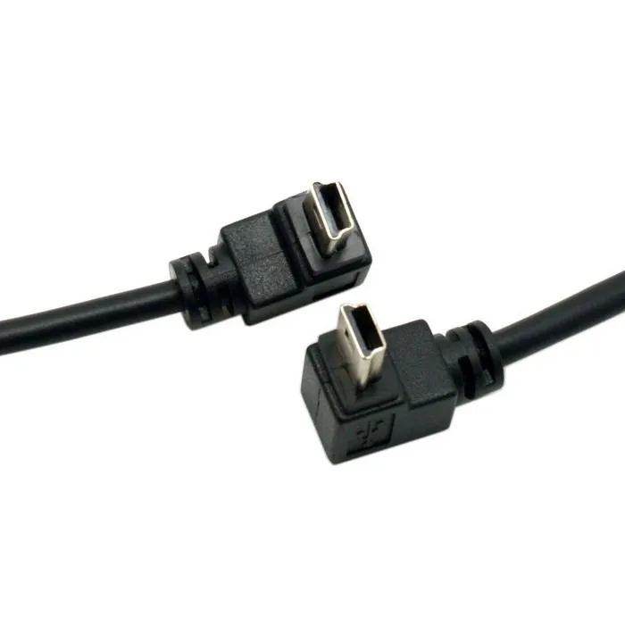2шт 90 градусов вверх и вниз угловой мини USB Тип B к Женский OTG кабель для планшета |