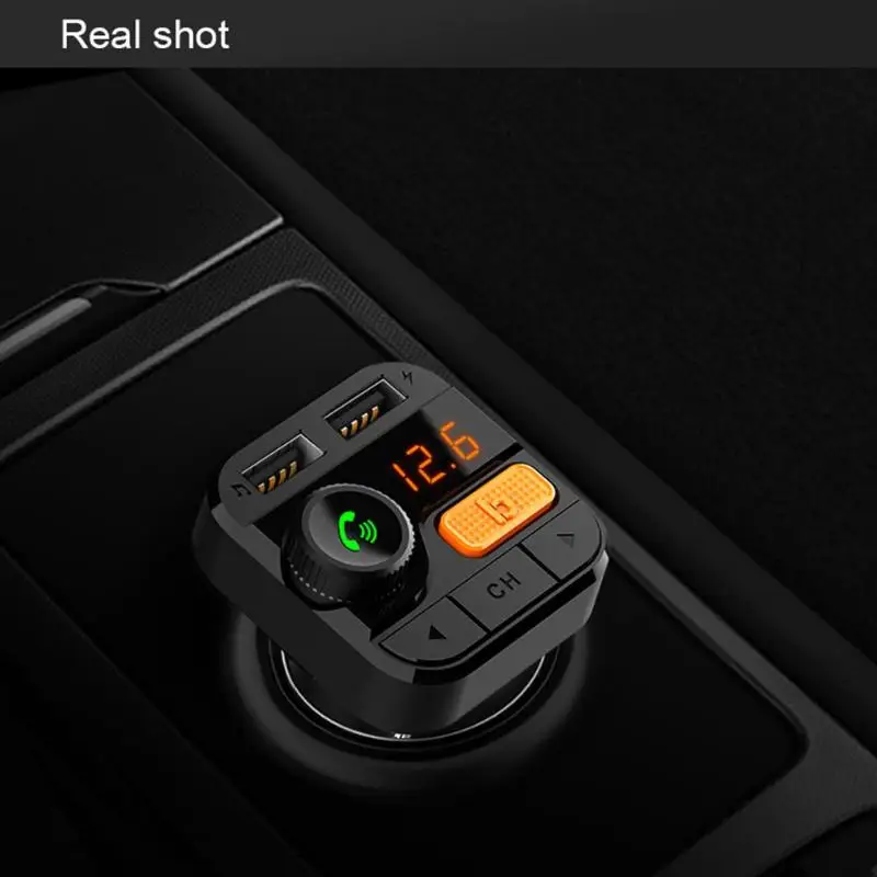 Автомобильное зарядное устройство BT82D Bluetooth два USB MP3 плеера громкая связь FM