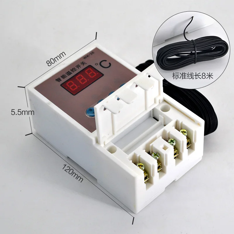 

1PCS Microcomputer intelligent digital display controller temperature control switch 8 meter elec