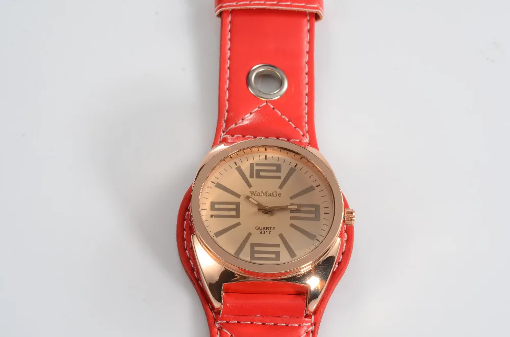 Часы мужские с большим кожаным ремешком|hombre|hombre reloj |