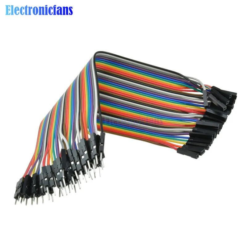 5*40 шт. кабель Dupont 20 см 2 54 мм 1pin 1p Папа мама|jumper wire|breadboard jumper wiresjumper arduino |