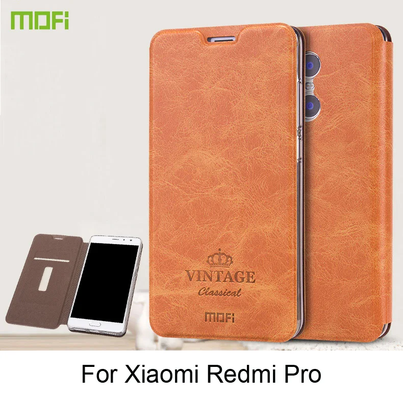 Mofi для Xiaomi Redmi Pro чехол высокого качества Роскошный флип-чехол из искусственной кожи для Xiaomi Redmi Pro 5,5''