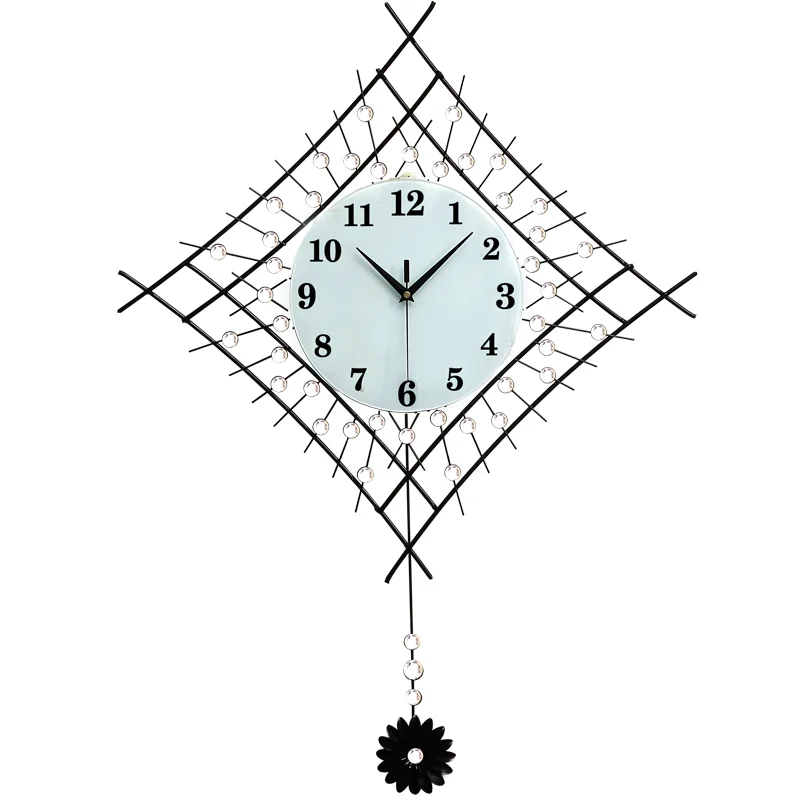 Креативные современные украшения маятниковые часы модные настенные для