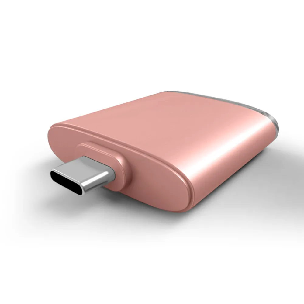 Rose Gold 3 в 1 USB 3,1 type C USB-C TF Micro SD OTG кардридер для samsung Galaxy S9 TF флэш-карта картридер 2 микро-sd TF M2 MMC MS Dropshipp - Цвет: Rose Gold