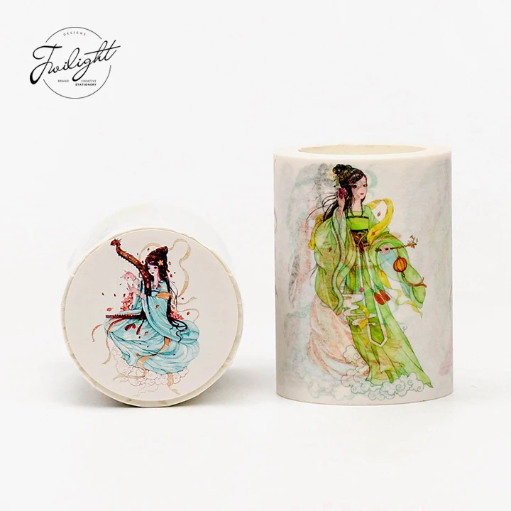 Декоративная Цветочная васи лента широкая клейкая DIY Скрапбукинг наклейка