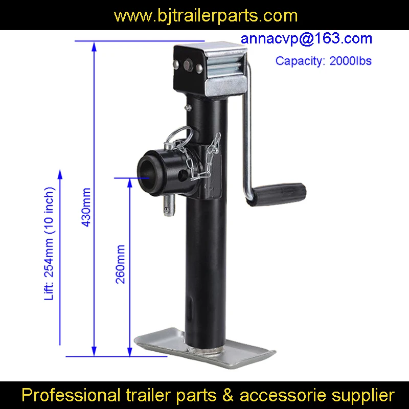 Боковой ветер 2000 фунтов настенное крепление на трубу круглое поворотный домкрат