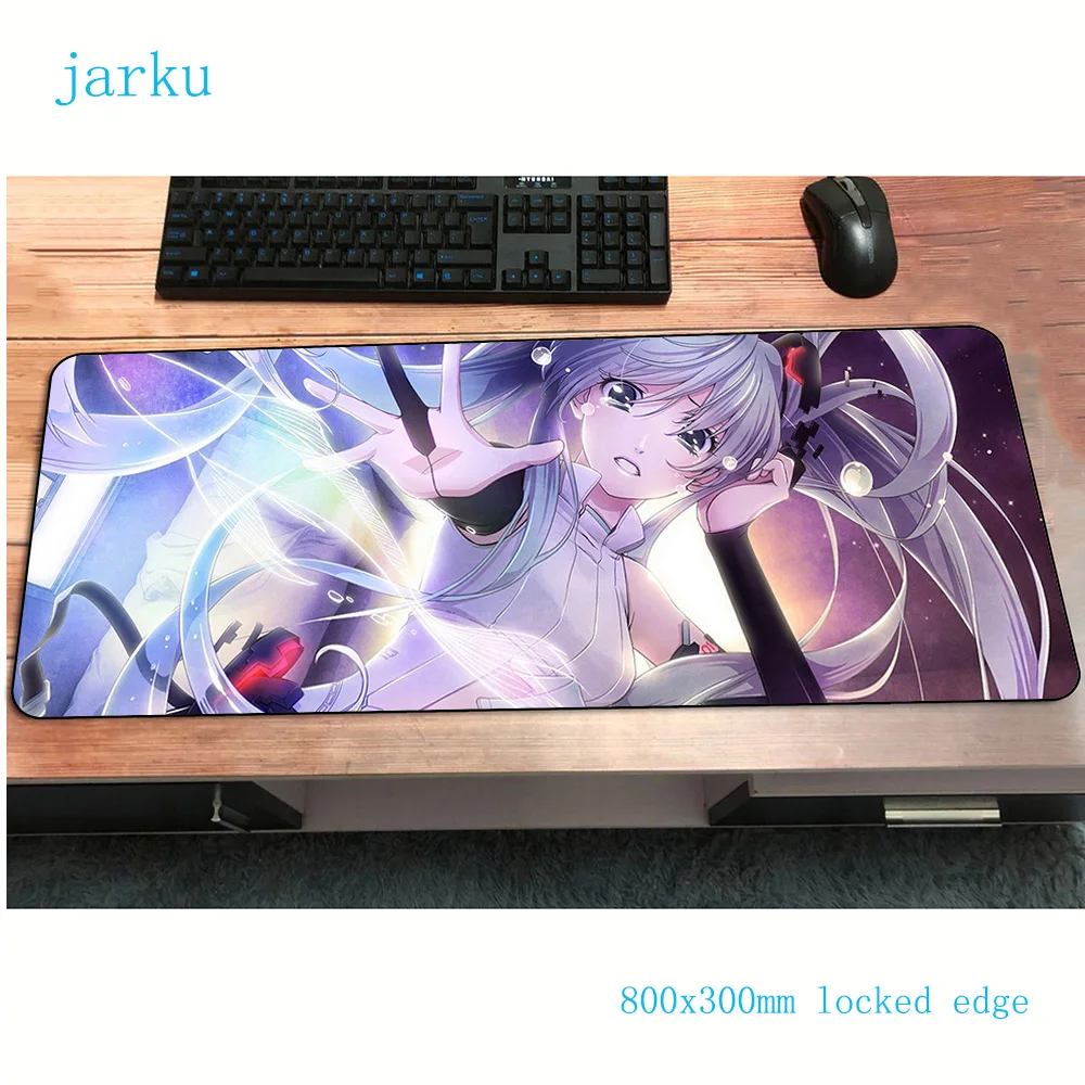Хацунэ Мику коврик для мыши Сексуальный игровой коврик для мыши 800x300x2 мм геймерский коврик для мыши игровой компьютерный стол padmouse клавиатура большие игровые коврики