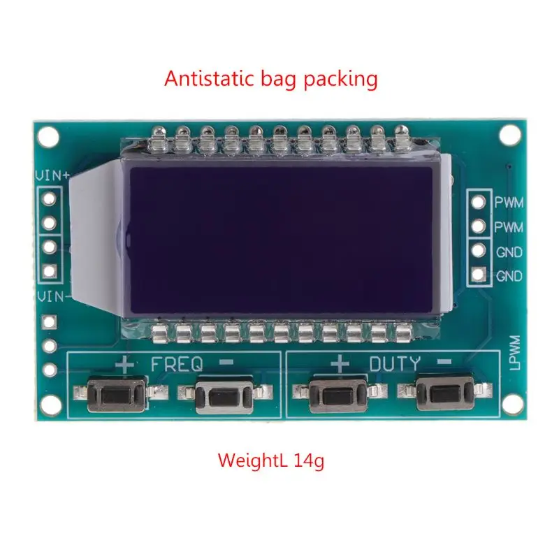 PWM Pulse Frequency Duty Cycle Adjustable Module Signal Generator LCD Display | Инструменты