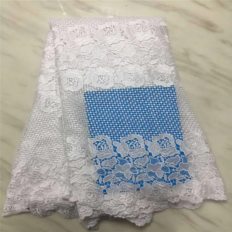 Golden African Cord Lace Nigerian Guipure Fabric High Quality For Wedding Embroidered Free Shipping | Дом и сад
