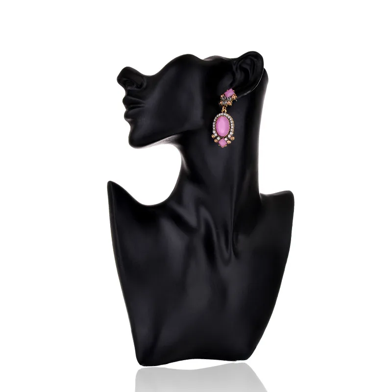 2018 новый дизайн цветы камень кристалл панк серьги гвоздики для женщин/девушек