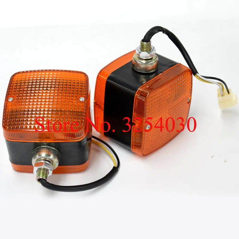 Поставка домашних желтый 3 провода 12V квадратный передний свет Рабочий HX 002 85*85 мм