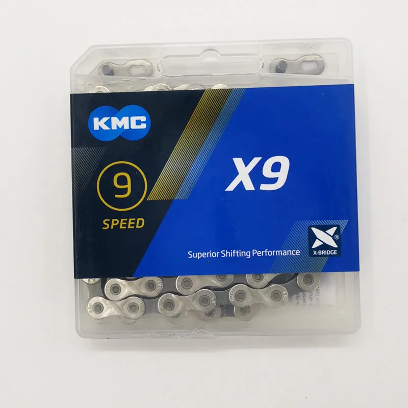 КМК Z99/X9/X9SL/X10/X10SL/X11/X11SL цепи, 116 ссылки, 6/7/8/9/10/11 скорость, серебро/серый/золото для mtb дорожный велосипед цепь велосипеда - Цвет: silver X9