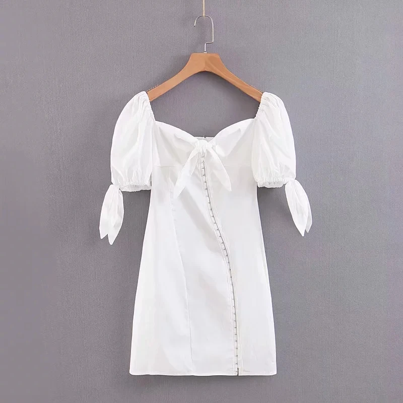 Корейское винтажное милое асимметричное платье на пуговицах розовое белое