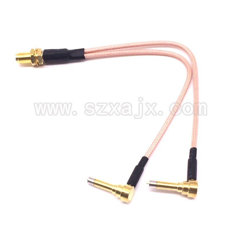 JX SMA типа Мама к Y 2X IP 9 MS156 сплиттер папа комбинированный кабель гибкий проводник