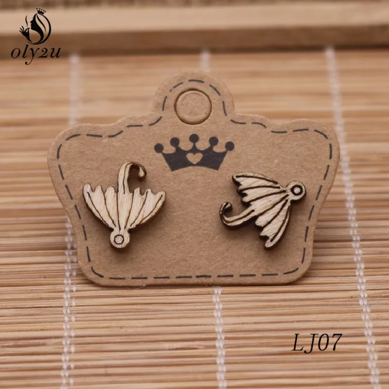 Oly2u корейские модные ювелирные изделия Мультяшные фигурки деревянные