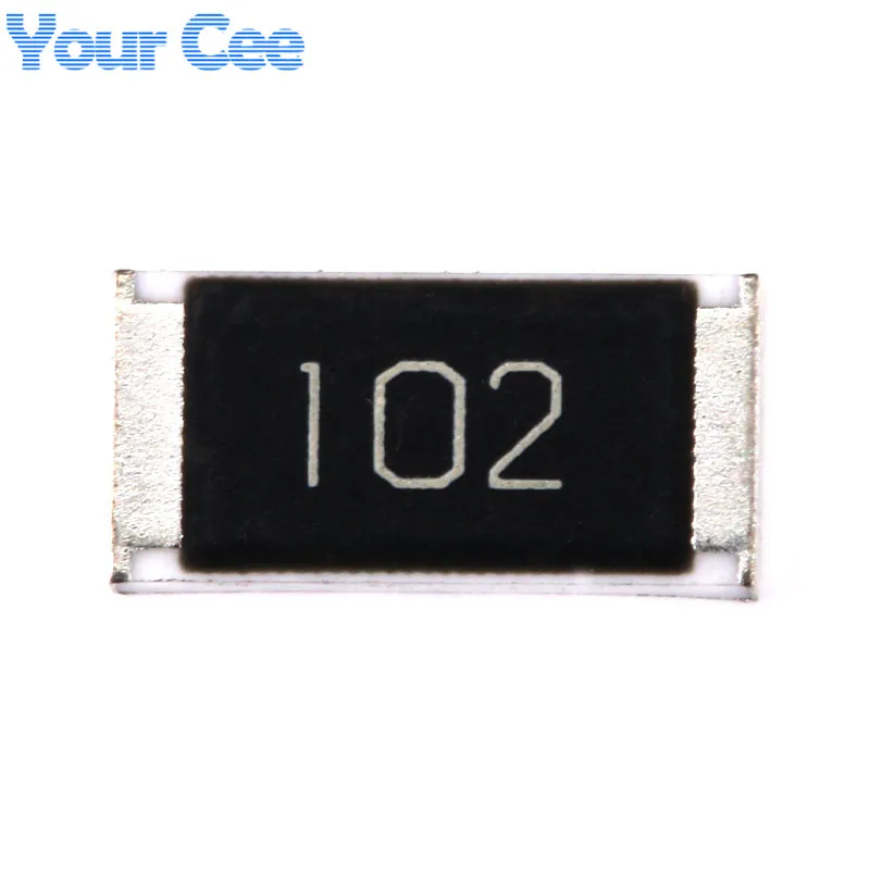50 шт. SMD чип резистор 2512 1W 1KR 1K 1000 Ом 102 5% комплект сопротивления