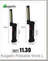 Kaigelin 2 режима портативный вел USB аккумуляторная свет работы фонарик магнит LED крючок для ремонта автомобиля кемпинговый фонарь