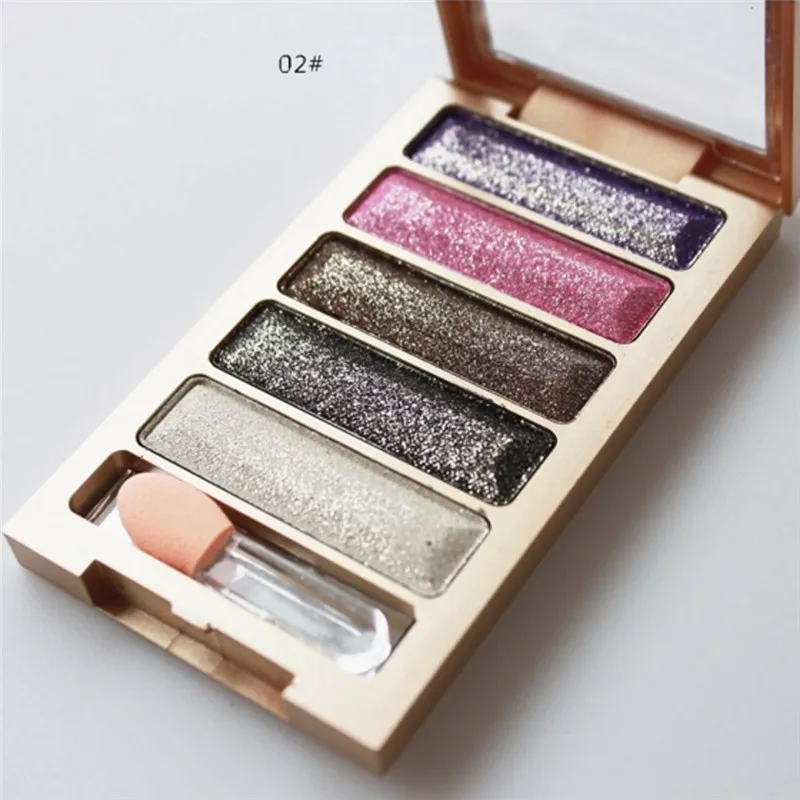 Модные блестящие тени для макияжа 5 цветов водостойкие век 2018 Anne|glitter eyeshadow makeup|shadow