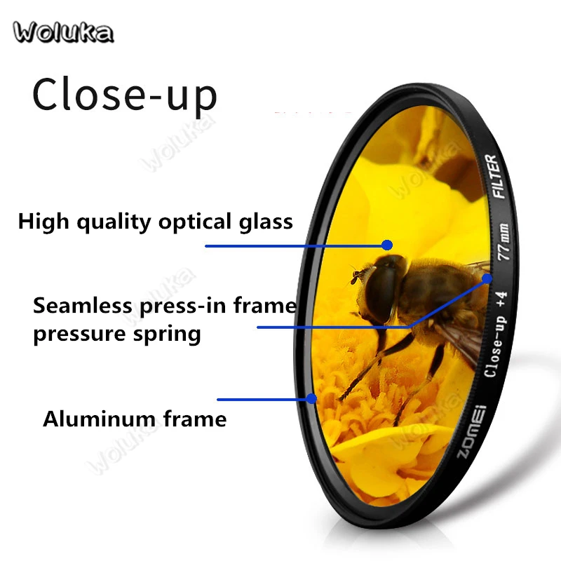 Macro Photography 52MM Close-up Filter Close Up Lens DLSR Camera Magnifier Photo Accessories For C/N/S/F CD50 T10 | Электроника