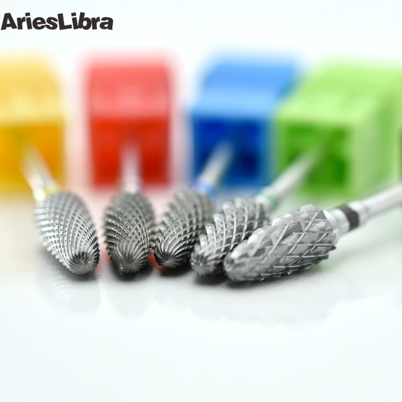 AriesLibra Carbide Nail Drill Bit Manicure Machine Tungsten Milling Cutter Drilling Electric File Pedicure | Красота и здоровье