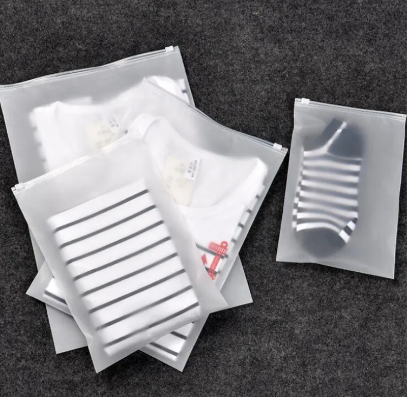 

8Pcs Different Size Storage Bags Household Travel Underwear Lightweight Organizer Container Waterproof Translucent Bag 4 Sizes