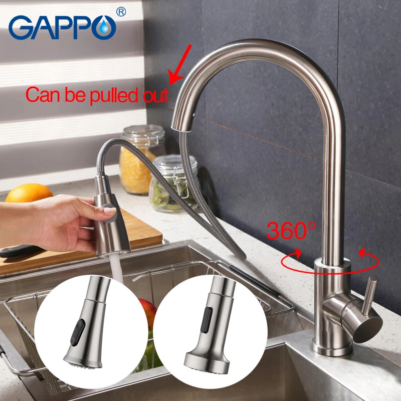 

Gappo Поворотный кухонный кран, Гибкий Смеситель для питьевой воды