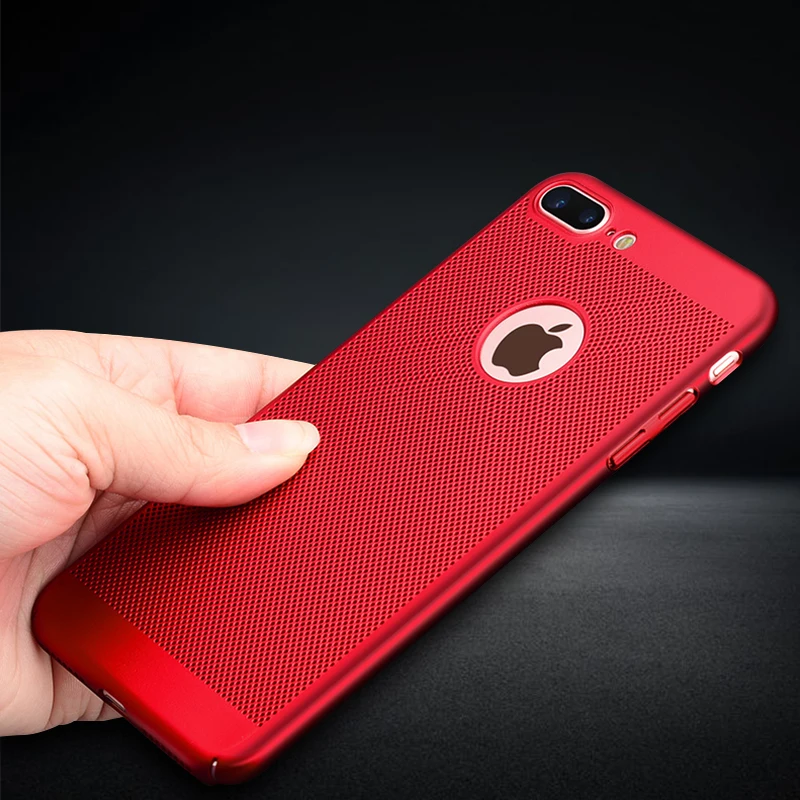 Крышка с рассеиванием тепла для iPhone 11 Pro XR XS Max X 7 6 6S 8 Plus 5S 5 S SE 11 противоударные Жесткие ПК-Чехлы Ультратонкий чехол