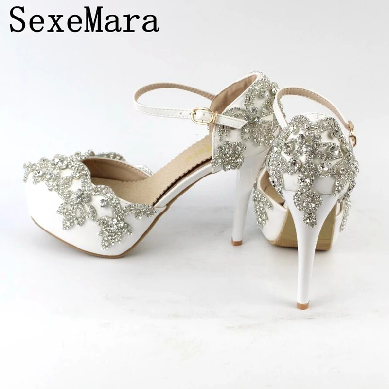 2016 новая коллекция весна лето девушку горный хрусталь высокие каблуки свадебные