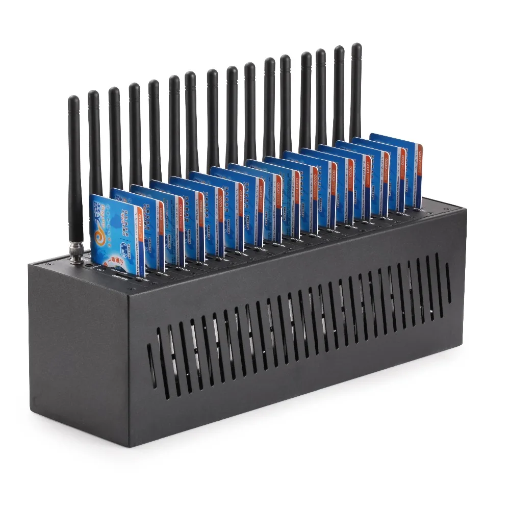 Самый дешевый двухдиапазонный GSM модем FIMT Wavecom Q2406 с 16 портами и USB для отправки SMS |