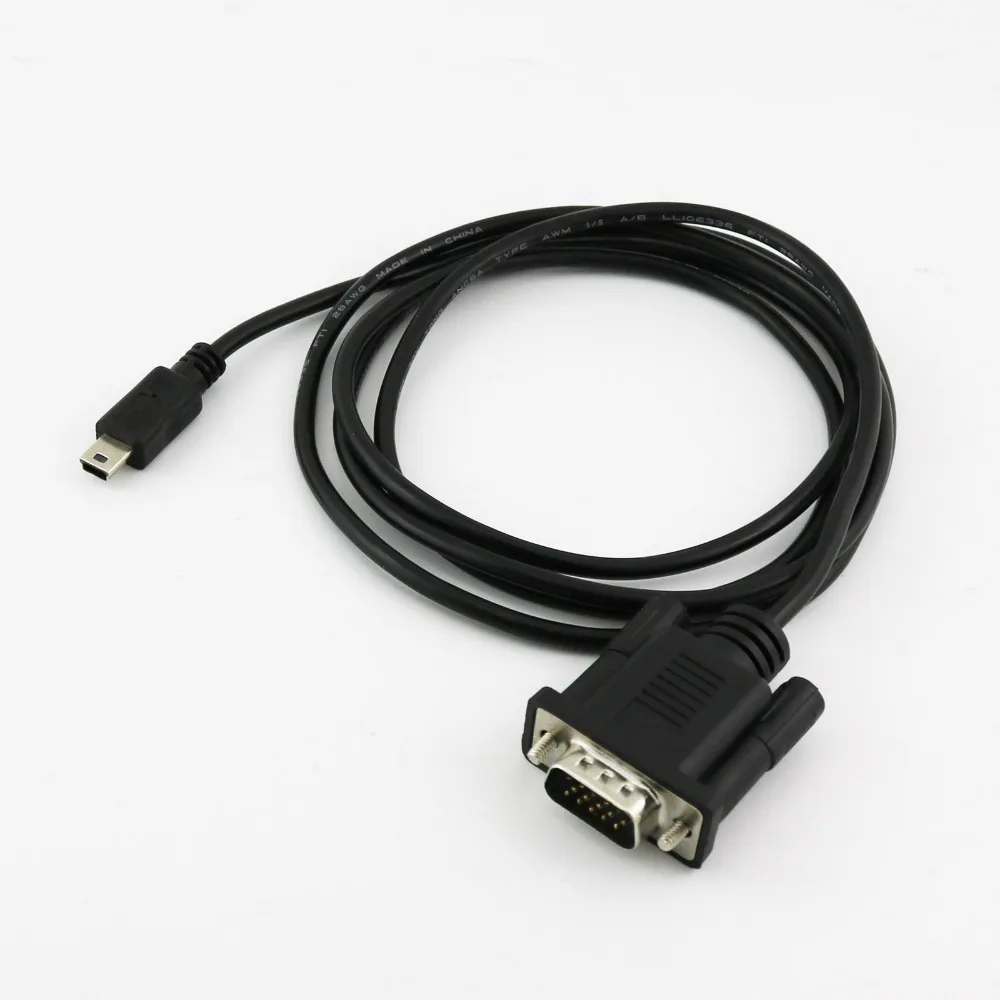 

10x 1.5m/5ft For Mobile DVD EVD USB Mini 5pin Male to VGA 15pin Male Plug Male to Male Connector Cable Cord