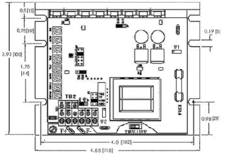 Заводская цена 180v 220V dc контроллер двигателя 115/230VDC Реверсивный контроллер скорости двигателя постоянного тока с вперед и назад 375w 750w