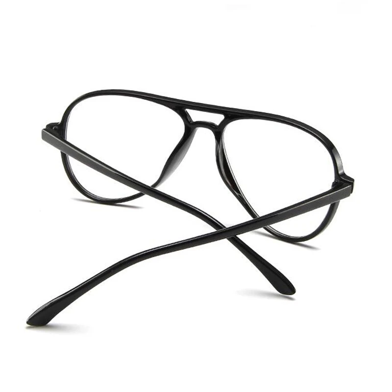 Fashion Personality PC Oval Optical Glasses For Women Men Retro Clear Mirror Fake Eyeglasses Computer Transparent Frame images - 6