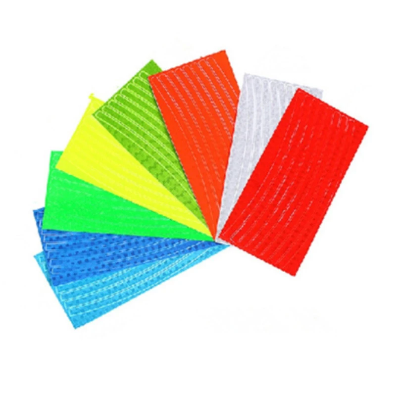 Multicolor Рокброс велосипедные колеса обода DIY светильник наклейка Стикеры s велосипед Светоотражающие Стикеры Велоспорт безопасные защитные аксессуары для поездок на 6 Цвета 6 шт./упак - Цвет: Multicolor