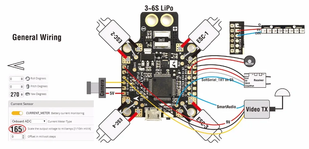 Контроллер полета HAKRC F722DJI, двойной барометр BEC, двойной гироскоп 3-6S cro