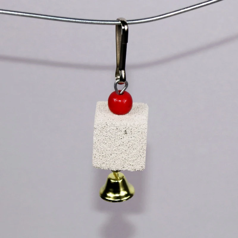 Игрушки для попугаев 2 шт. шлифовальный камень рта игрушки птиц молярная каменная