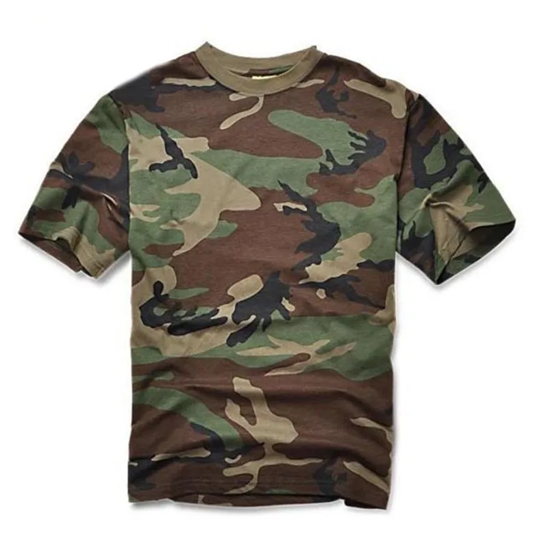 Мужская камуфляжная футболка с коротким рукавом в стиле милитари|camouflage t shirt|military