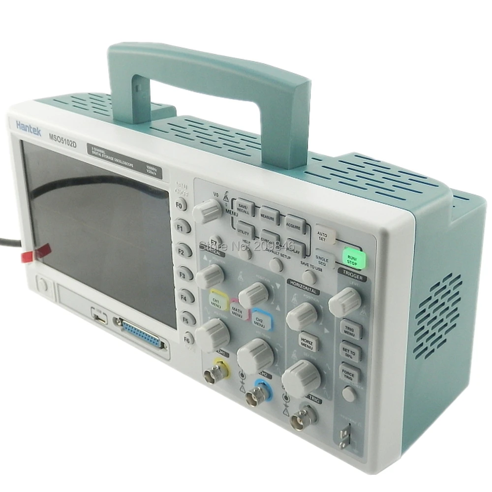 DHL Бесплатная доставка Hantek mso5102d смешанных сигналов цифрового осциллограф 100 мГц