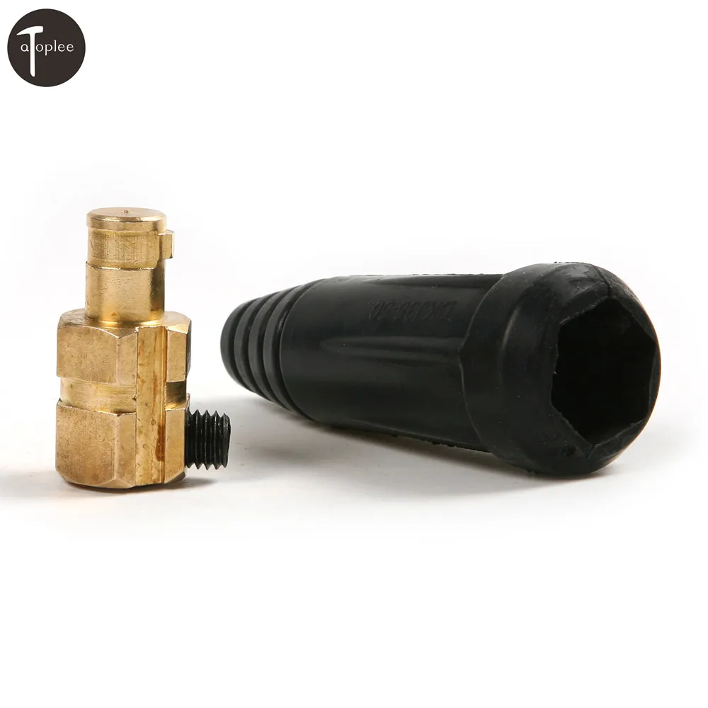 

1PC Welding Soldering Dinze Plug Male Fitting Quick Connectors Welder For DKJ35~50 Welder Welding Tool
