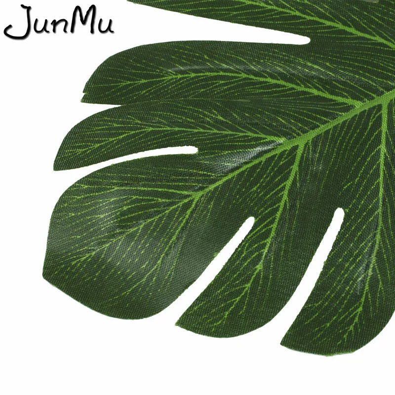 5 шт./лот большой Monstera Deliciosa зеленые листья Искусственный лист шелковые цветочные