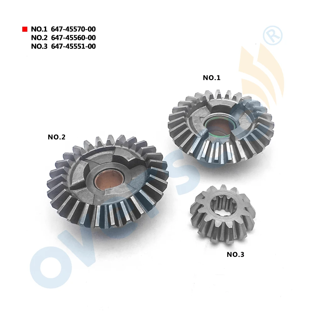 Подвесной комплект передач 647-45570 647-45560 647-45551 для лодочного мотора Yamaha 6HP 8HP 3 шт. комплект