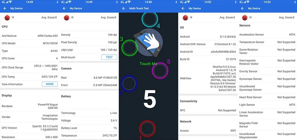 K-TOUCH I9 супер мини мобильный телефон 3 ГБ 32 ГБ Celular 1000 мАч Android 8,1 смартфон разблокировка лица GPS WIFI 2 Гб 16 Гб мобильный телефон