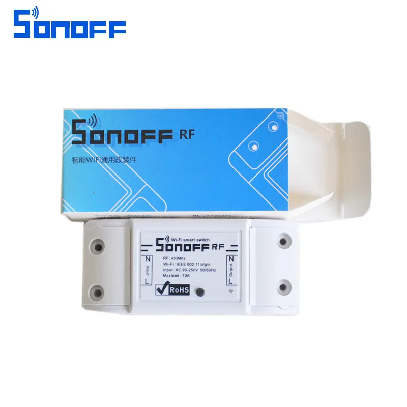 Умный выключатель Sonoff RF WiFi 433 МГц беспроводной светильник для умного